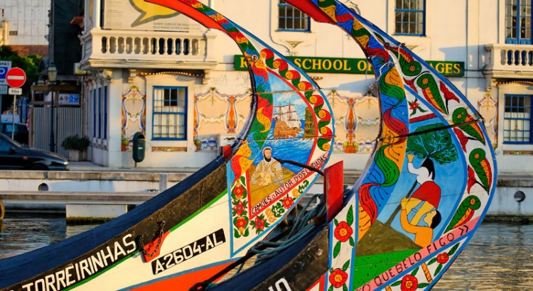 The Moliceiros Boats, Aveiro Lagoon and Channels The Moliceiros Boats, Aveiro Lagoon and Channels