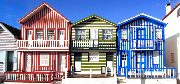 Palheiros of Costa Nova, Haystacks in Costa Nova Palheiros of Costa Nova, Haystacks in Costa Nova