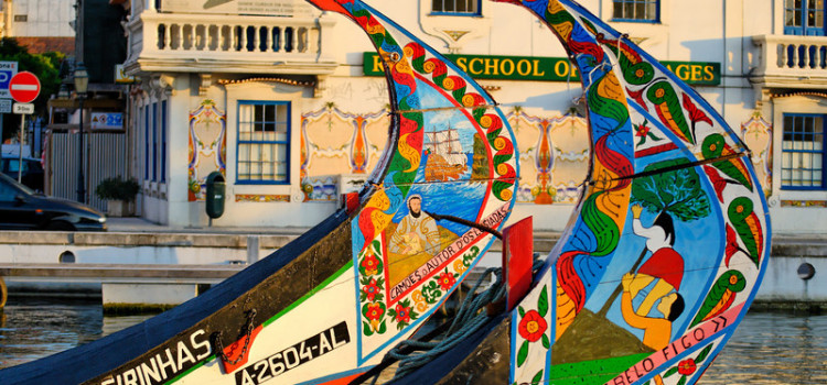 The Moliceiros Boats, Aveiro Lagoon and Channels The Moliceiros Boats, Aveiro Lagoon and Channels
